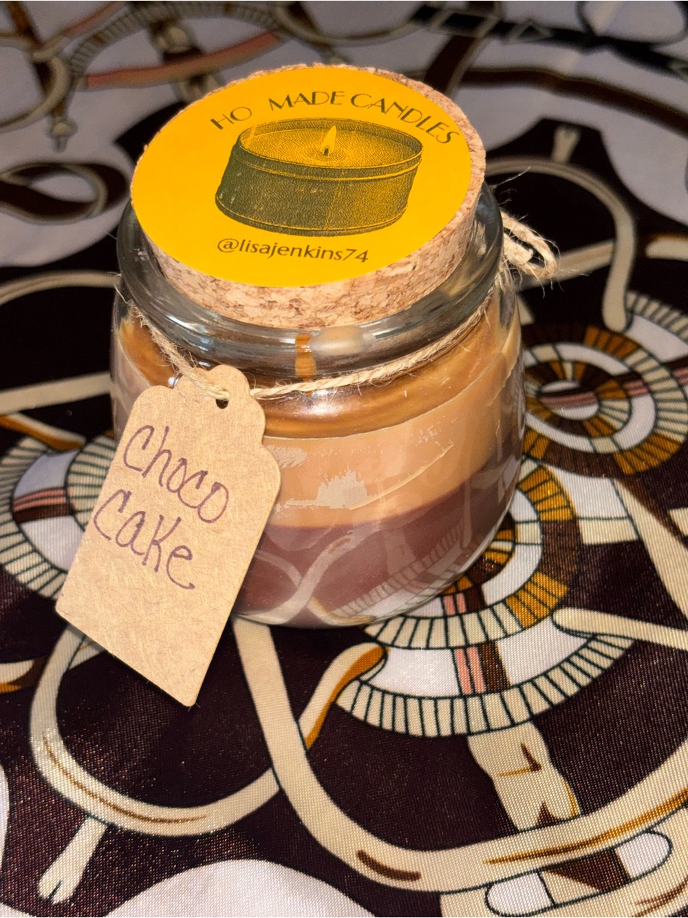 Choco Cake Jar Ho Made Candle - Picture 2 of 2